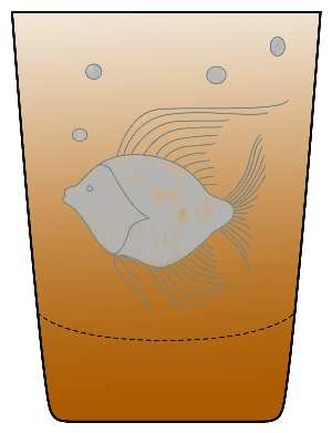 Sea Life Amber Old Fashioned