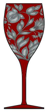 Verdure Red Water Goblet