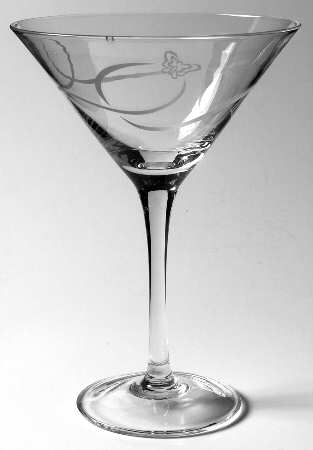 Butterfly Breze Martini Glass