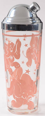 Pink Elephant Cocktail Shaker & Lid