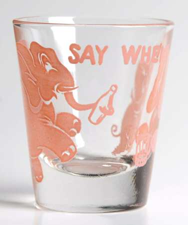 Pink Elephant Shot Glass