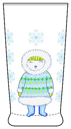 Let It Snow by Anthropologie Glass