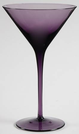 Midnight Amethyst Martini Glass