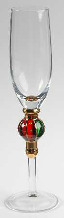 Christmas Splendor Fluted Champagne