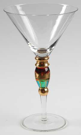 Christmas Splendor Martini Glass