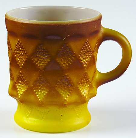 Kimberly Yellow and Brown by Anchor Hocking