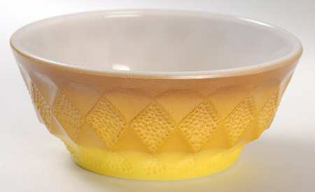 Kimberly Yellow and Brown Cereal Bowl