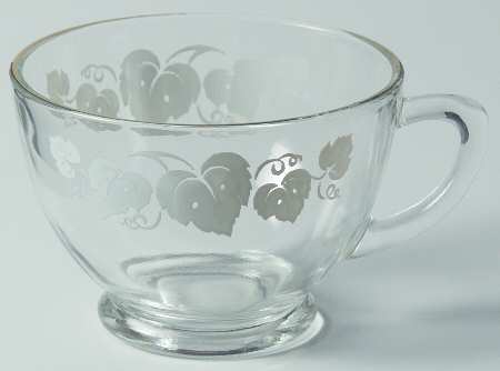 76 Grape Clear (Gold Trim) Punch Cup