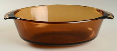 Harvest Amber 1.5 Quart Oval, Covered Casserole, No Lid
