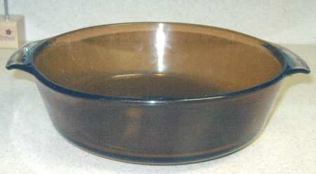 Harvest Amber Oval Covered Casserole-2 Quart-No Lid