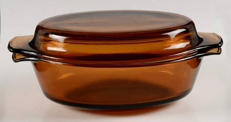 Harvest Amber 1.5 Quart Oval Covered Casserole