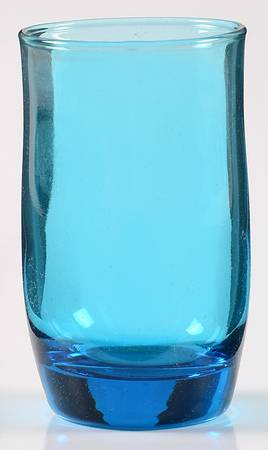 Flair Blue (Laser) (Multi Side Foot) Flat Juice Glass