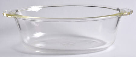 Crystal Clear 1.5 Quart Oval, Covered Casserole, No Lid