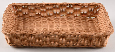 Crystal Clear Wicker Basket for 10" Rectangular Baker by Anchor Hocking