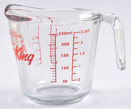 Crystal Clear 1 Cup Measuring Cup