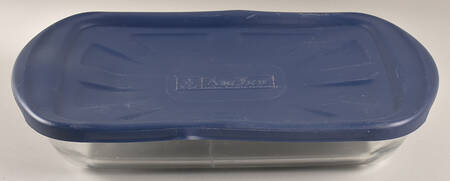 Oven Basics 13" Rectangular Baker & Plastic Lid by Anchor Hocking
