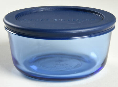 Oven Basics 5" Cobalt Storage Bowl W/Plastic Lid