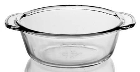 Crystal Clear 1 Pint Round Covered Casserole No Lid