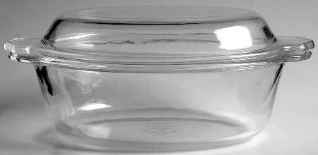 Crystal Clear 1.5 Quart Oval Covered Casserole by Anchor Hocking