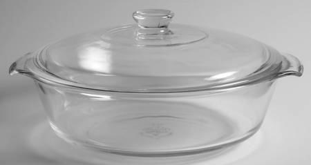 Crystal Clear 2 Qt Round Covered Casserole by Anchor Hocking