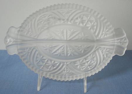 Stars and Bars Frosted 10" Oval 2 Part Relish