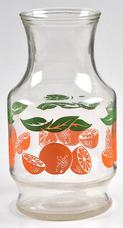Oranges Juice Container No Plastic Lid