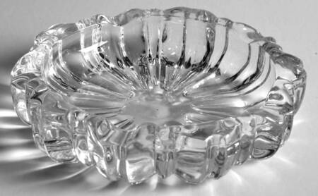 Fluted Round 4" Round Ashtray