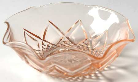 Diamond Arches Pink Small Fruit Dessert Bowl
