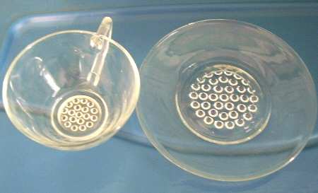 Hobnail Clear Cup & Saucer Set