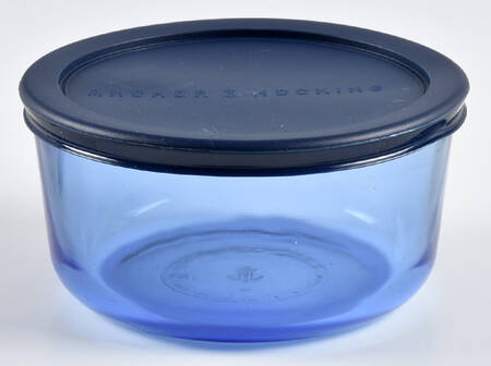 Oven Basics 6" Cobalt Storage Bowl with Plastic Lid