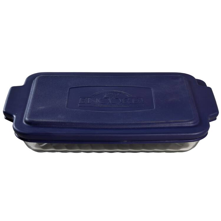 Oven Basics 13" Rectangular Baker & Plastic Lid