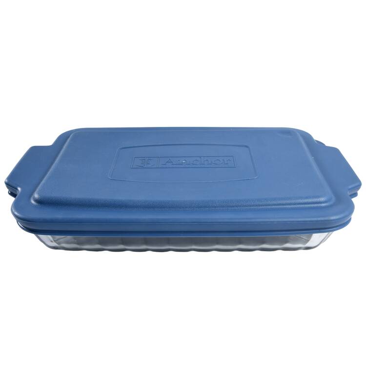 Oven Basics 13" Rectangular Baker & Plastic Lid