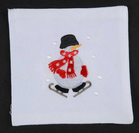 Snowman Cloth Coaster