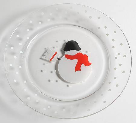 Snowman 8" Salad Plate