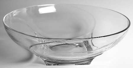 Colony Swirl Square Clear 10" Salad Bowl