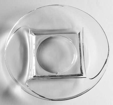 Colony Swirl Square Clear 7" Salad Plate