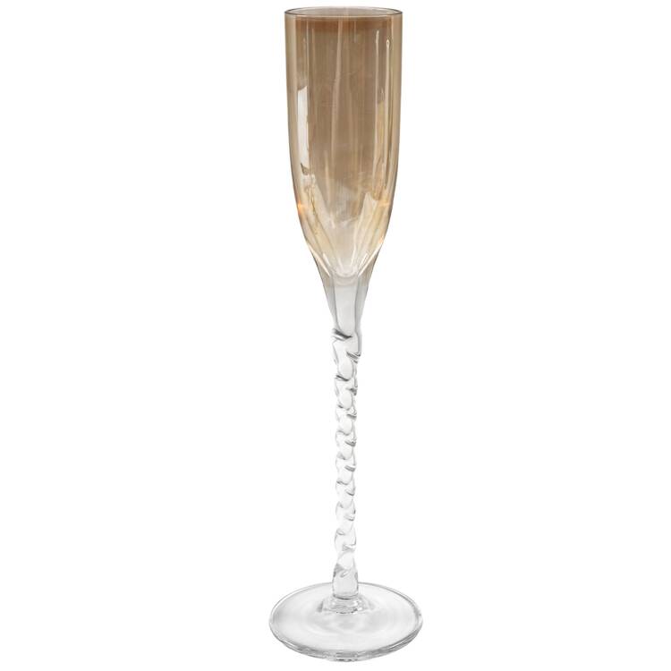 Adriana Yellow Fluted Champagne