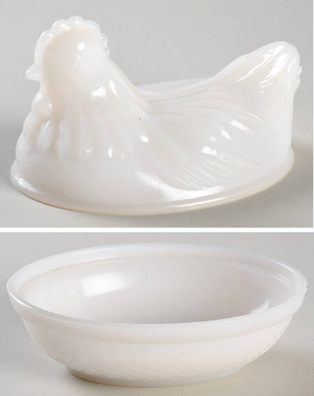 Animals & Figurines Small Hen on Nest-No Lid