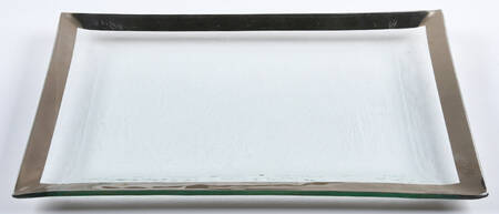 Roman Antique Platinum 14" Rectangular Tray