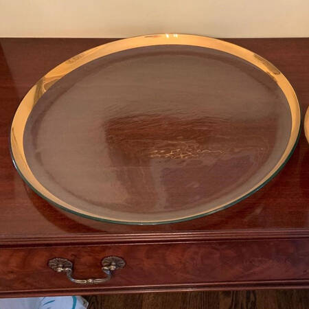 Roman Antique Gold 18" Oval Platter
