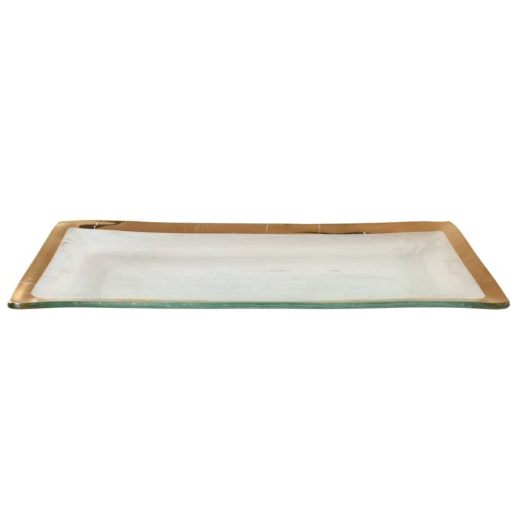 Roman Antique Gold 13" Rectangular Sandwich Tray