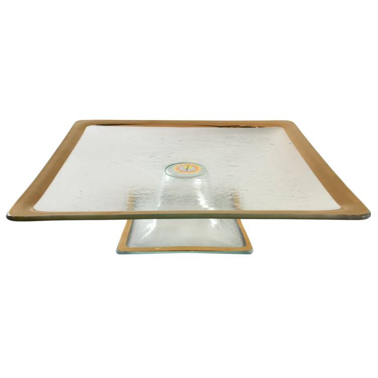 Roman Antique Gold Square Cake Stand