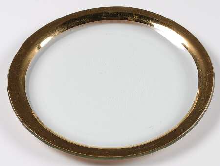 Roman Antique Gold Dinner Plate