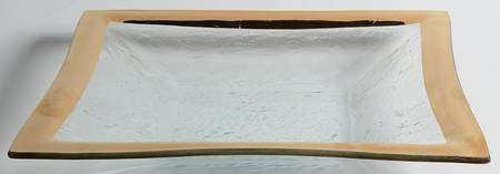 Roman Antique Gold 12" Square Bowl