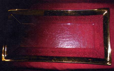 Roman Antique Gold 16" Rectangular Tray