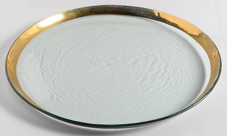 Roman Antique Gold 19" Round Platter