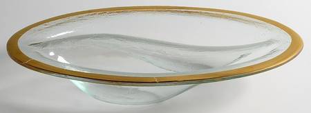Roman Antique Gold 13" Oval 2 Part Relish