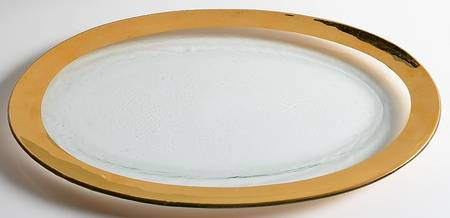 Roman Antique Gold 17" Oval Platter