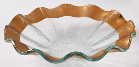 Ruffle Gold Cereal Bowl