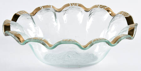 Ruffle Gold Dip Bowl